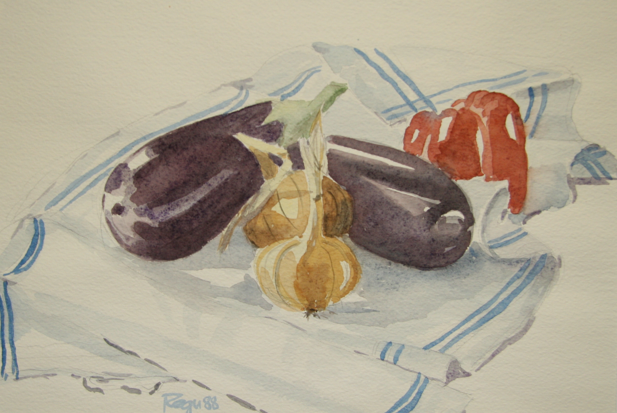 Auberginen 88 Regula Frei Atelier Farbspur